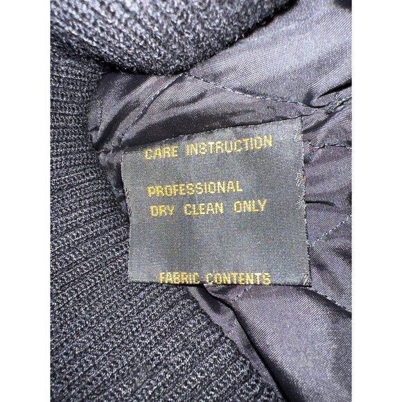 Porsha Black Leather Biker Vest Bomber Men's Size 42 Pockets - Picture 8 of 9